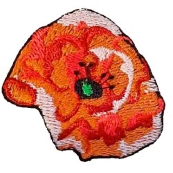 Grande poppy travaillée