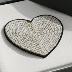 Coeur fantaisie blanc