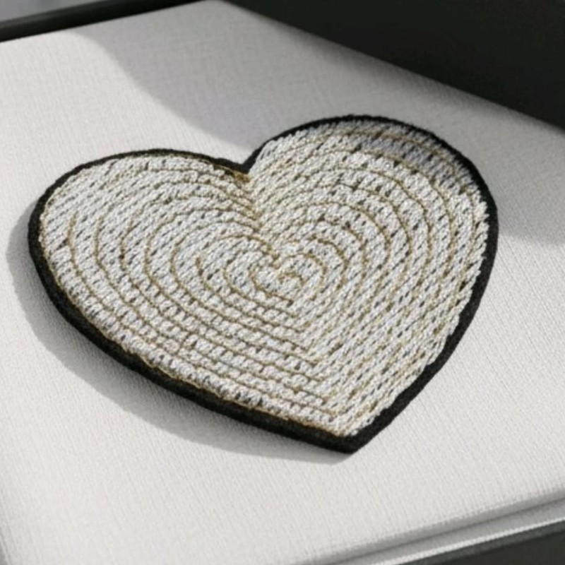 Coeur fantaisie blanc