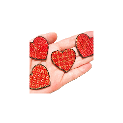 Coeur fantaisie rouge