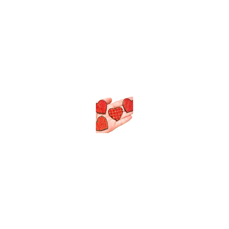 Coeur fantaisie rouge
