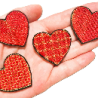 Coeur fantaisie rouge