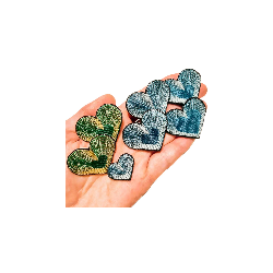 Coeur pop turquoise
