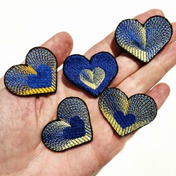 Coeur pop bleu
