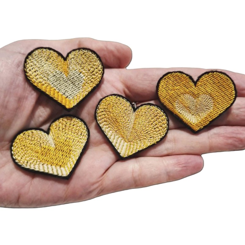 Coeur pop ocre