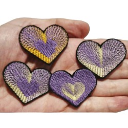 Coeur pop violet