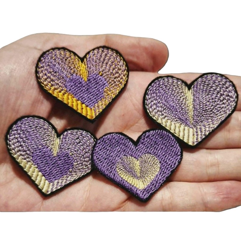 Coeur pop violet