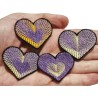 Coeur pop violet